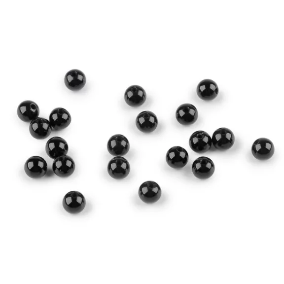 Szintetikus Onyx ásvány gyöngy Ø4 mm - onyx (20 db-os csomagolás) Szintetikus Onyx ásvány gyöngy Ø4 mm - onyx (20 db-os csomagolás)