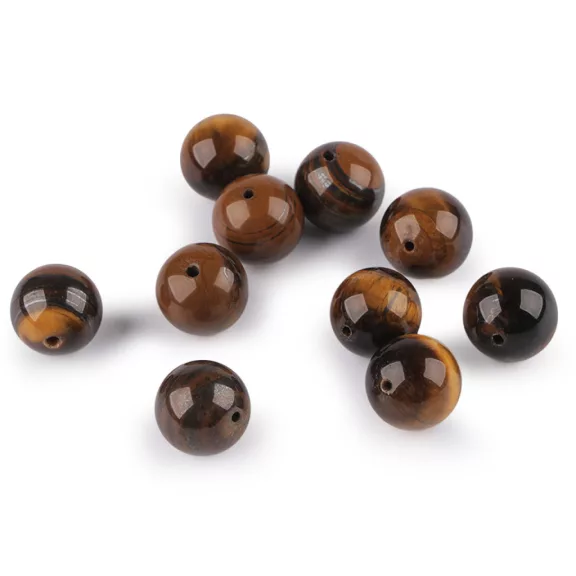 Tygrisszem, ásványgyöngy Ø14 mm - tigrisszem (2 db-os csomagolás) Tygrisszem, ásványgyöngy Ø14 mm - tigrisszem (2 db-os csomagolás)