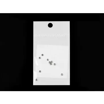   Összenyomható rögzítő ellem rozsdamentes acélból Ø2,5 mm stopper - 1 platina (30 zacskó)