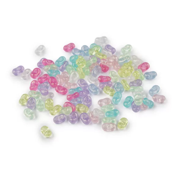 Műanyag gyöngyök földimogyoró mix 4x6 mm peanut - 1 multicolor átlátszó (10 g-os csomagolás) Műanyag gyöngyök földimogyoró mix 4x6 mm peanut - 1 multicolor átlátszó (10 g-os csomagolás)