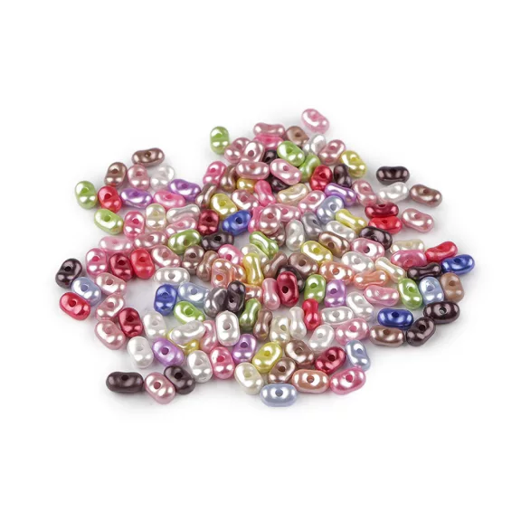 Műanyag gyöngyök földimogyoró mix 4x6 mm peanut - 5 multicolor gyöngyházat (10 g-os csomagolás) Műanyag gyöngyök földimogyoró mix 4x6 mm peanut - 5 multicolor gyöngyházat (10 g-os csomagolás)