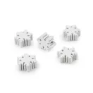 Fa gyöngyök hópehely Ø20 mm - fehér (50 db-os csomagolás) Fa gyöngyök hópehely Ø20 mm - fehér (50 db-os csomagolás)