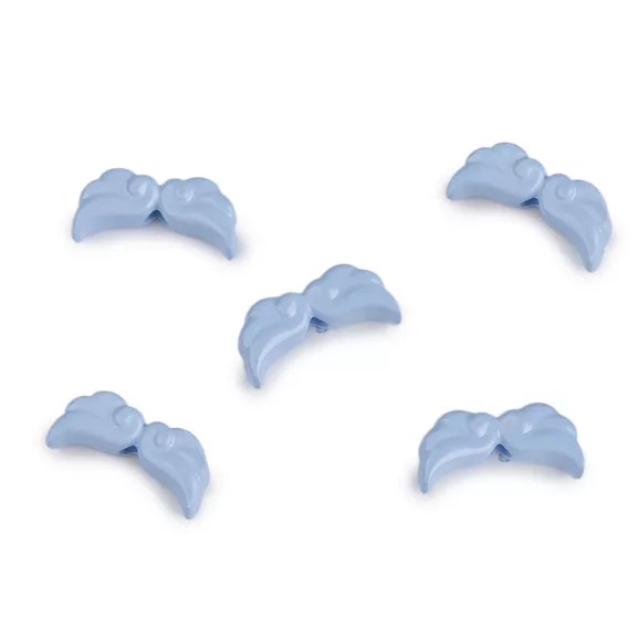 Lakkozott angyalszárny díszítő elem 6x12 mm - 4 világoskék (5 db-os csomagolás) Lakkozott angyalszárny díszítő elem 6x12 mm - 4 világoskék (5 db-os csomagolás)
