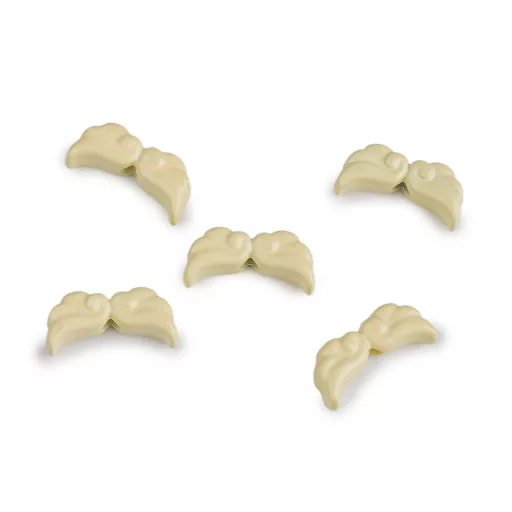 Lakkozott angyalszárny díszítő elem 6x12 mm