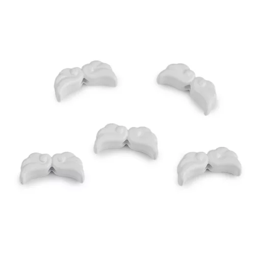 Lakkozott angyalszárny díszítő elem 6x12 mm
