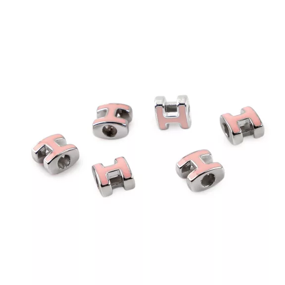 Műanyag gyöngyök nagy lyukú H 10x11 mm - 3 középrózsaszín (50 db-os csomagolás) Műanyag gyöngyök nagy lyukú H 10x11 mm - 3 középrózsaszín (50 db-os csomagolás)