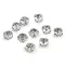 Felvarrható strasszkövek / strasszkövek foglalatban Ø6; 7; 8 mm - 3 (Ø8 mm) crystal (10 db-os csomagolás)