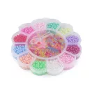 Műanyag ikerlyukú gyöngykészlet dobozban, szerszámokkal - mix (3 box) Műanyag ikerlyukú gyöngykészlet dobozban, szerszámokkal - mix (3 box)