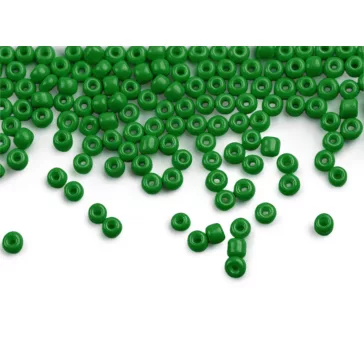   Kásagyöngy 8/0 - 3 mm nem átlátszó - K47 zöld (450 g-os csomagolás)