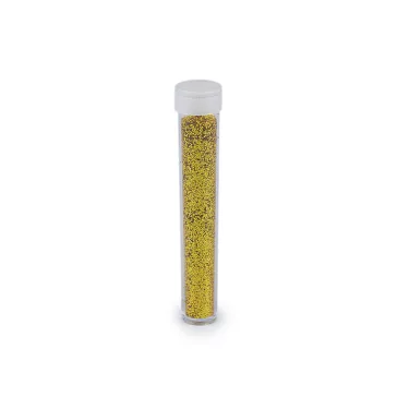   Csillámpor / glitter tubusban, 3,5 g - 3 arany (36 db-os csomagolás)