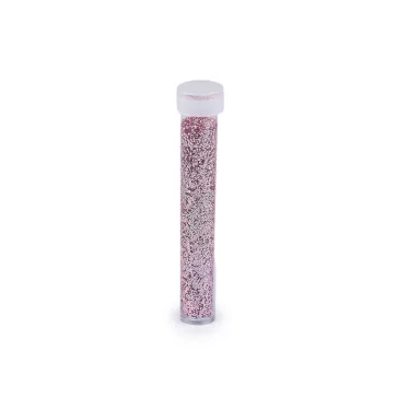   Csillámpor / glitter tubusban, 3,5 g - 4 púderrózsaszín (36 db-os csomagolás)