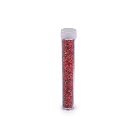 Csillámpor / glitter tubusban, 3,5 g - 5 piros (36 db-os csomagolás) Csillámpor / glitter tubusban, 3,5 g - 5 piros (36 db-os csomagolás)