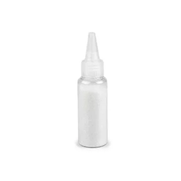   Csillámpor / glitter applikátorral, 20 g - 1 fehér (1 db-os csomagolás)