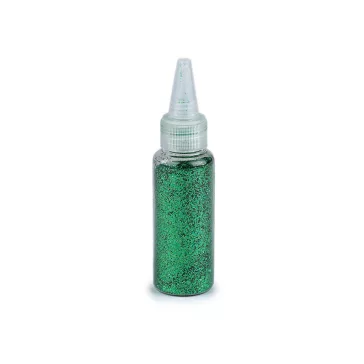  Csillámpor / glitter applikátorral, 20 g - 6 zöld (3 db-os csomagolás)