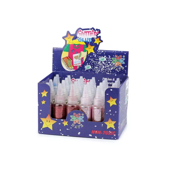 Csillámpor / glitter applikátorral, 20 g - variáns készlet (24 db-os csomagolás) Csillámpor / glitter applikátorral, 20 g - variáns készlet (24 db-os csomagolás)