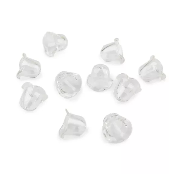 Kicsi műanyag virágkehely gyöngyök 14x18 mm - 1 Transparent (40 db-os csomagolás) Kicsi műanyag virágkehely gyöngyök 14x18 mm - 1 Transparent (40 db-os csomagolás)