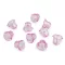 Kicsi műanyag virágkehely gyöngyök 14x18 mm - 4 világoslila átlátszó (10 db-os csomagolás)