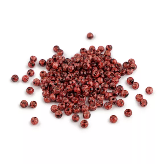 Üveggyöngyök mellírozott hatású Ø4 mm - 6 (16) gránátvörös (1 zacskó) Üveggyöngyök mellírozott hatású Ø4 mm - 6 (16) gránátvörös (1 zacskó)