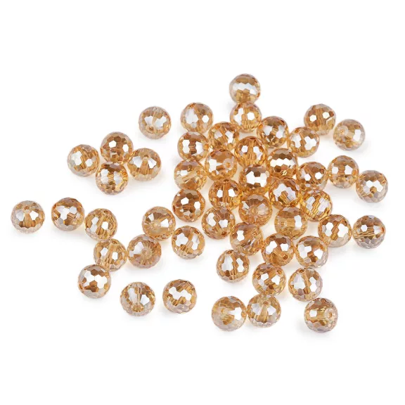 Üveggyöngy csiszolt 10 mm AB hatású tűzgyöngy - 3 világos bézs AB (3 zacskó) Üveggyöngy csiszolt 10 mm AB hatású tűzgyöngy - 3 világos bézs AB (3 zacskó)