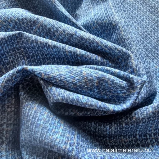 Farmerkék zsákmintás pamutvászon