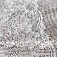 Lace patterned, two-row, 50cm wide cotton fabric