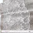 Lace patterned, two-row, 50cm wide cotton fabric