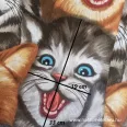 Cat friends 150 cm wide waffle fabric panels