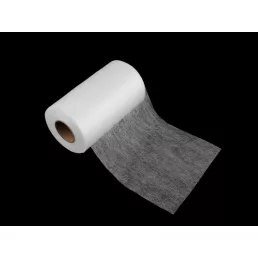 Kétoldalas ragasztós fátyol vetex, fehér széles 20 cm