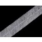 Vasalható varratrögzítő szalag láncöltéssel / cérna szállal - 1 (12 mm) fehér (49 m-os csomagolás)