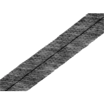   Vasalható varratrögzítő szalag láncöltéssel / cérna szállal - 2 (12 mm) szürke (49 m-os csomagolás)