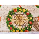 Retró karácsony karácsonyi mintás 50cm széles pamutvászon Retró karácsony karácsonyi mintás 50cm széles pamutvászon