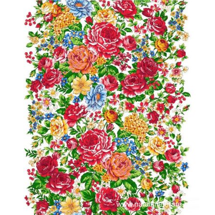 Színes rózsák 50 cm széles pamutvászon