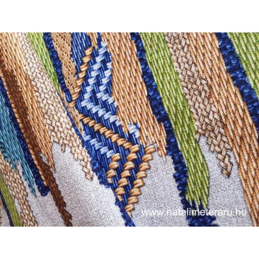 Népies nyomott szőttes mintás 50cm széles pamutvászon