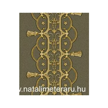 Khaki hussar style 50 cm wide cotton fabric