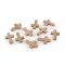 Fa kereszt medál 23x33 mm - 1 természetes közepes (10 db-os csomagolás)