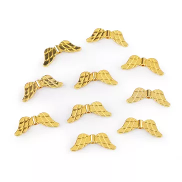   Angyalszárny köztes 12x29 mm - arany (50 db-os csomagolás)