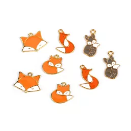 Róka medál / cipzár húzóka róka