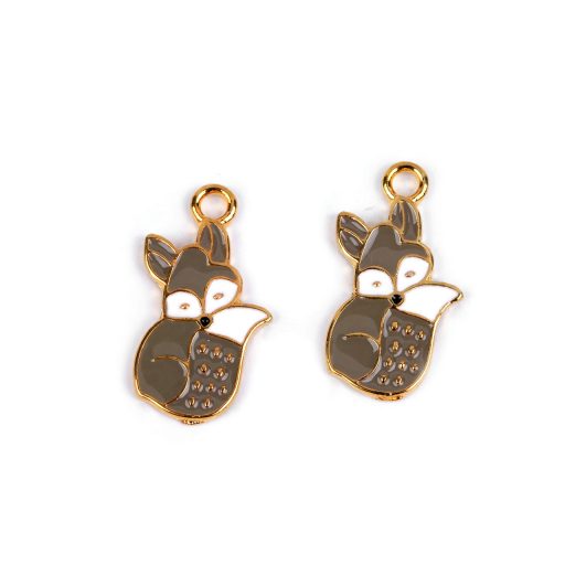 Róka medál / cipzár húzóka róka