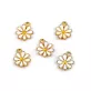 Fém medál / cipzár húzóka virág Ø12 mm