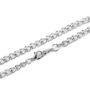 Fém lánc kézitáskákhoz és ruhákhoz 23 cm - nikkel (20 db-os csomagolás)