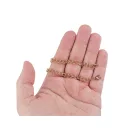 Fém lánc kézitáskákhoz és ruhákhoz 23 cm - nikkel (20 db-os csomagolás)