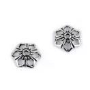 Gyöngykupak Ø12 mm virág - platina (50 db-os csomagolás) Gyöngykupak Ø12 mm virág - platina (50 db-os csomagolás)