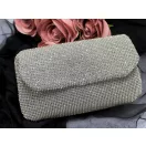 Strassz folyóméter arany, ezüst 39x116 cm - 1 ezüst (2 db-os csomagolás)