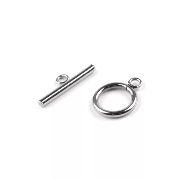 Rozsdamentes acél Amerikai T kapocs Ø14 mm - platina (10 pr) Rozsdamentes acél Amerikai T kapocs Ø14 mm - platina (10 pr)