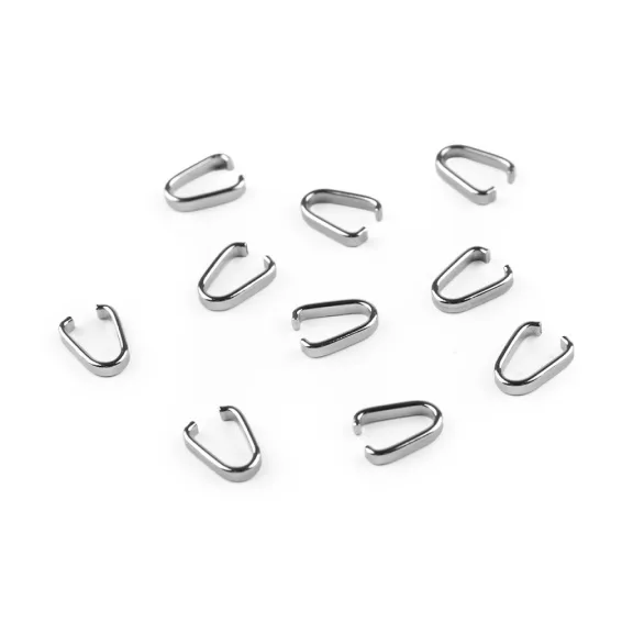 Kapocs rozsdamentes acélból 2x10 mm - 1 (3,5 mm) platina (500 db-os csomagolás) Kapocs rozsdamentes acélból 2x10 mm - 1 (3,5 mm) platina (500 db-os csomagolás)
