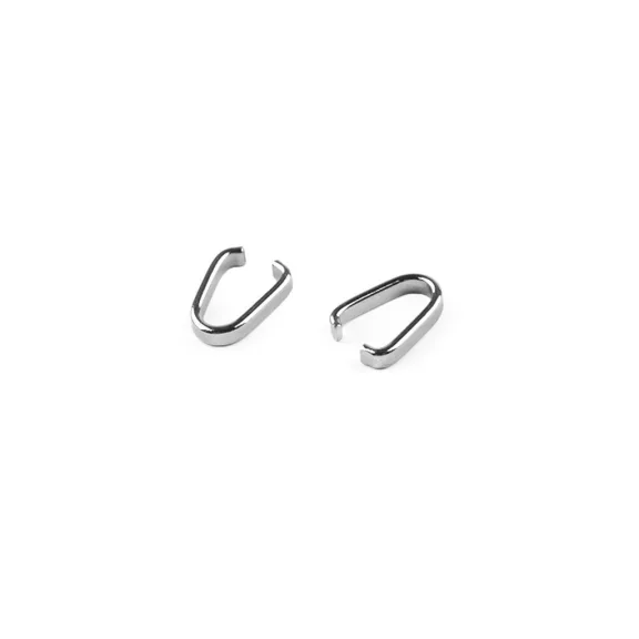 Kapocs rozsdamentes acélból 2x10 mm - 2 (3 mm) platina (10 db-os csomagolás) Kapocs rozsdamentes acélból 2x10 mm - 2 (3 mm) platina (10 db-os csomagolás)