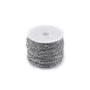 Nemesacél lánc 2 mm folyóméterben - platina Nemesacél lánc 2 mm folyóméterben - platina