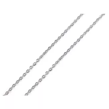 Nemesacél lánc 2 mm folyóméterben - platina