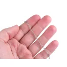 Nemesacél lánc 2,3 mm folyóméterben - platina Nemesacél lánc 2,3 mm folyóméterben - platina