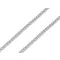 Lapos lánc rozsdamentes acélból 3,7 mm hossza 1 m - platina (1 db-os csomagolás)